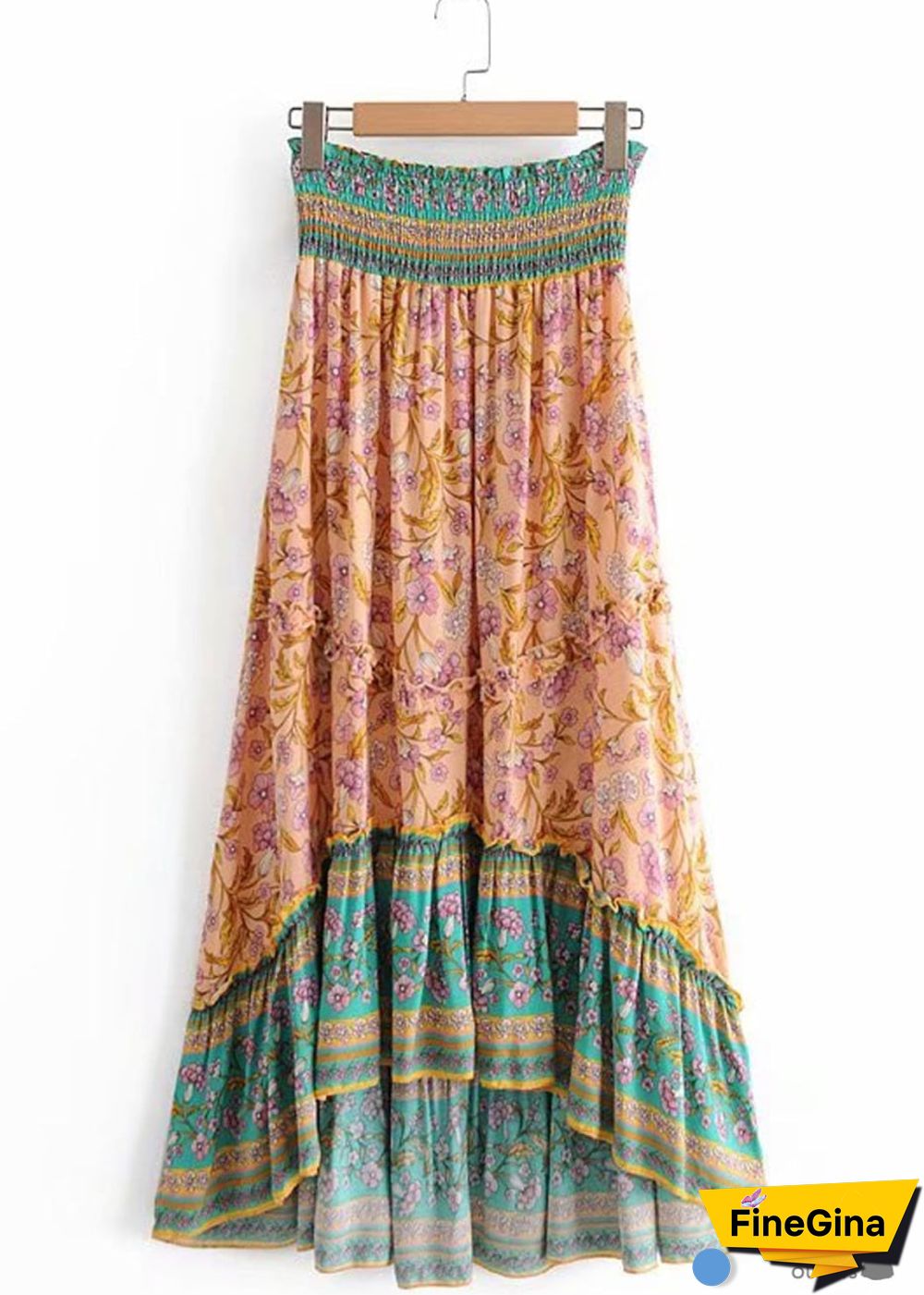 Boho Skirts in Rose Pink Aurelia For Women