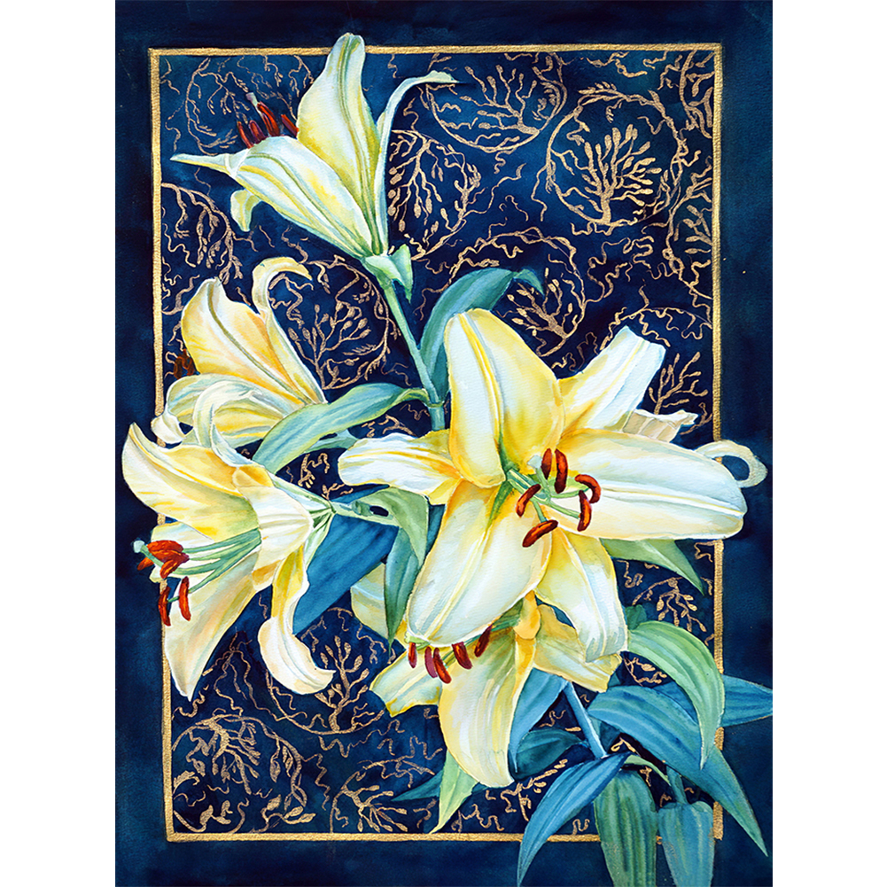 

Lily Flower - Round Drill Diamond Painting - 30*40CM, 501 Original