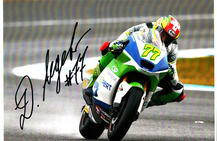 Dominique Aegerter Moto 2 Hand Signed Suter Photo Poster painting 5x7.5 2012 5.