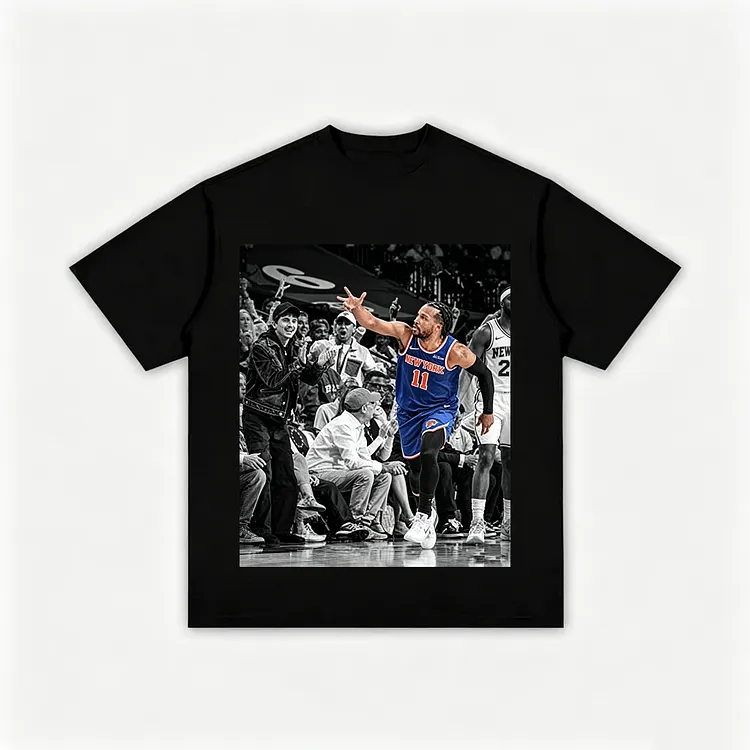 Brunson 3 Point New York 11 Printed Men's T-shirt