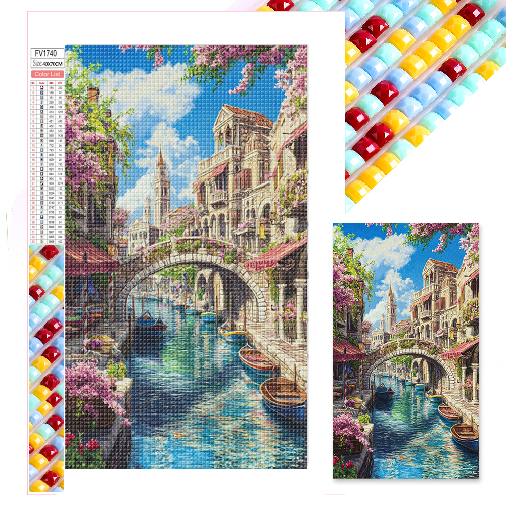 Venice Water Town 40*70cm(picture) full square drill diamond painting