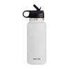 40oz Insulated Cup Mug Straw Lid Stainless Steel Thermos Water Bottle Wide Mouth