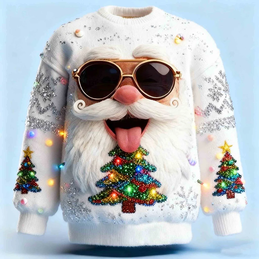3D Print Unisex Christmas Ugly Sweater-inspireuse