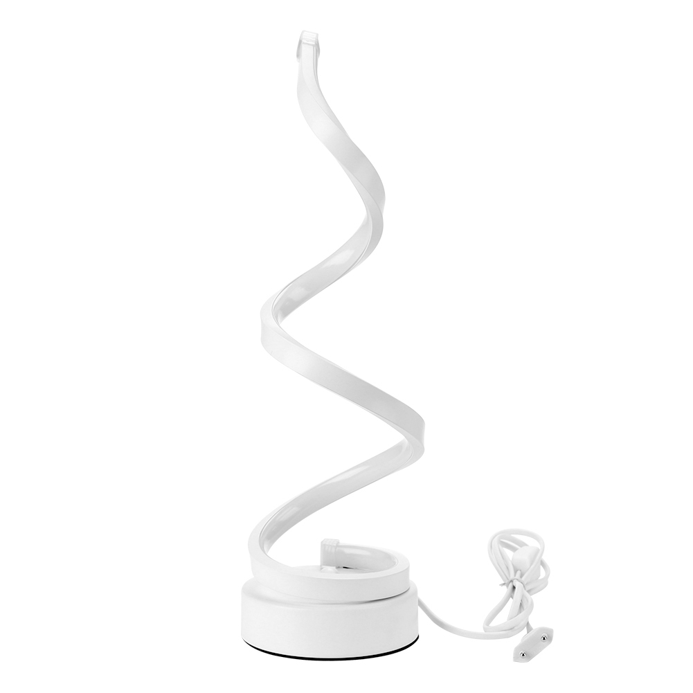 

Modern LED Spiral Bedside ation Curved EU-Night Light, Warm light, 501 Original