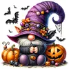 Pumpkin Gnome-11CT Stamped Cross Stitch 40*40cm/15.75*15.75in tapestrymarket