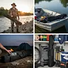2 Layers 600D Oxford Fishing Pole Case & Bag Fishing Pole Storage Bag for Travel
