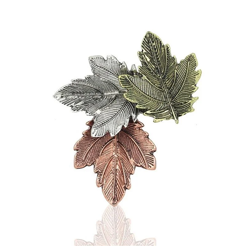 Variety Of Flower And Maple Leaves Brooch Pins