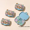 (US Local)Flower Diamond Painting Kit Square Pill Box Portable Medicine Storage Box