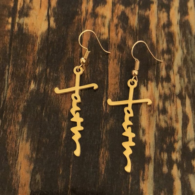 Fashion Religious Cross Earrings