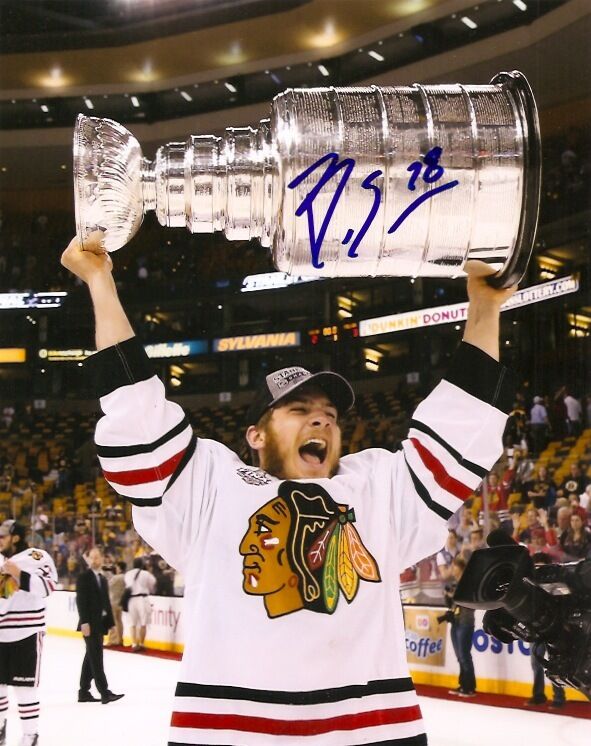 Chicago Blackhawks Ben Smith Stanley Cup Signed Autographed 8x10 Photo Poster painting COA F