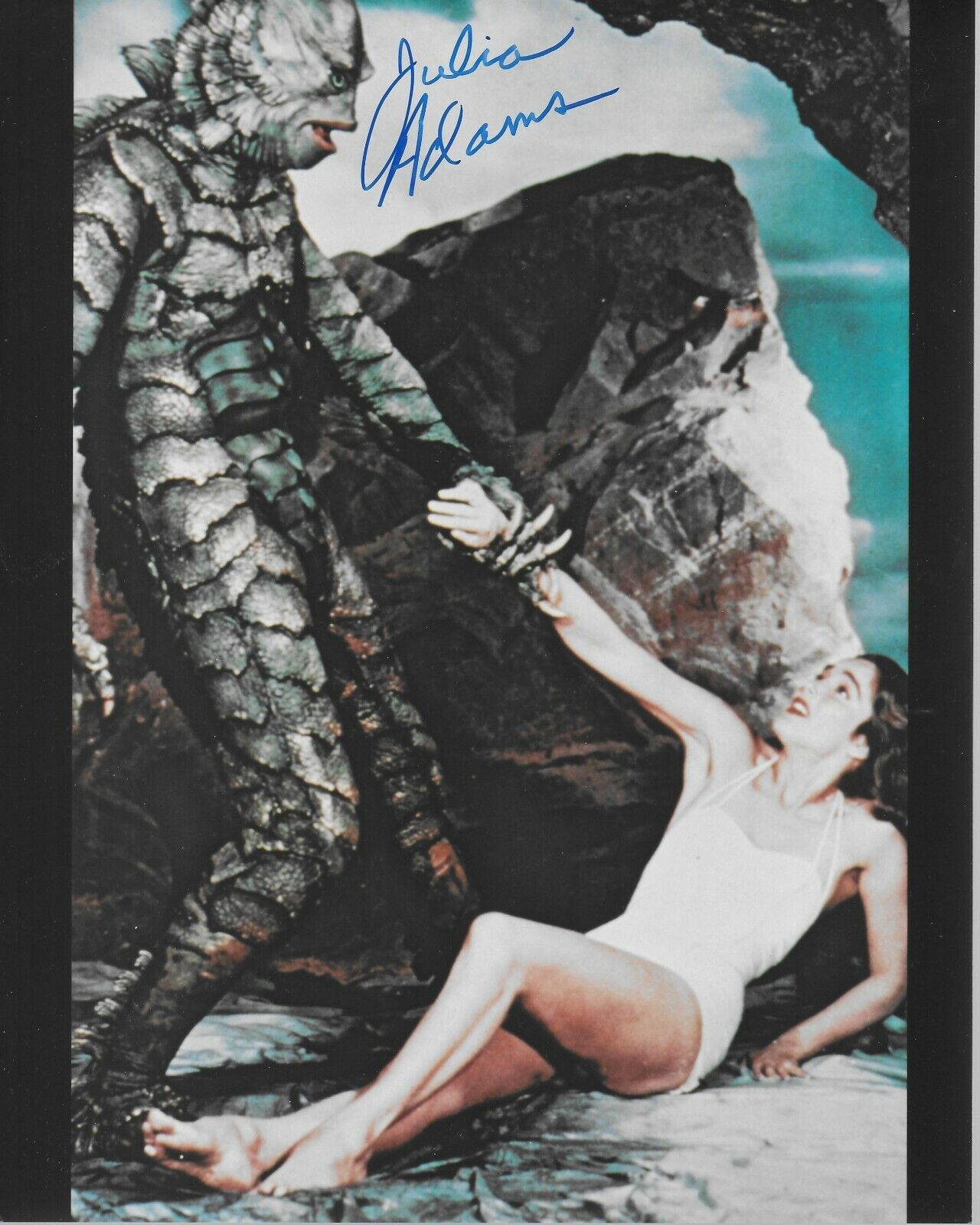 Julie Adams Creature From the Black Lagoon Original Autographed 8X10 Photo Poster painting #36