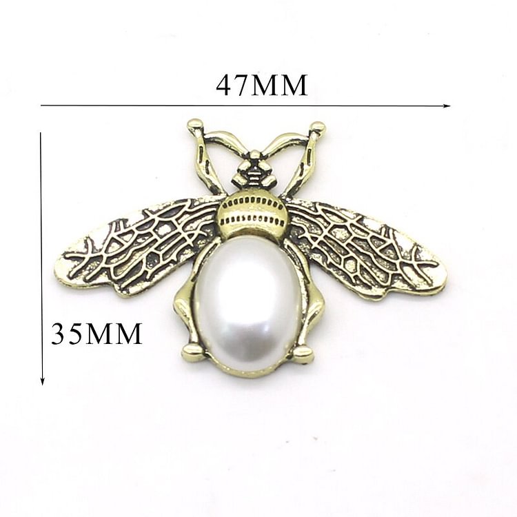 New Fashion Alloy Retro Bee Button 5pcs/Lot Mix Size DIY Sewing Handwork Decoration