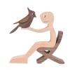 Amoureux des animaux - Ornements de table en bois sculpt&eacute;