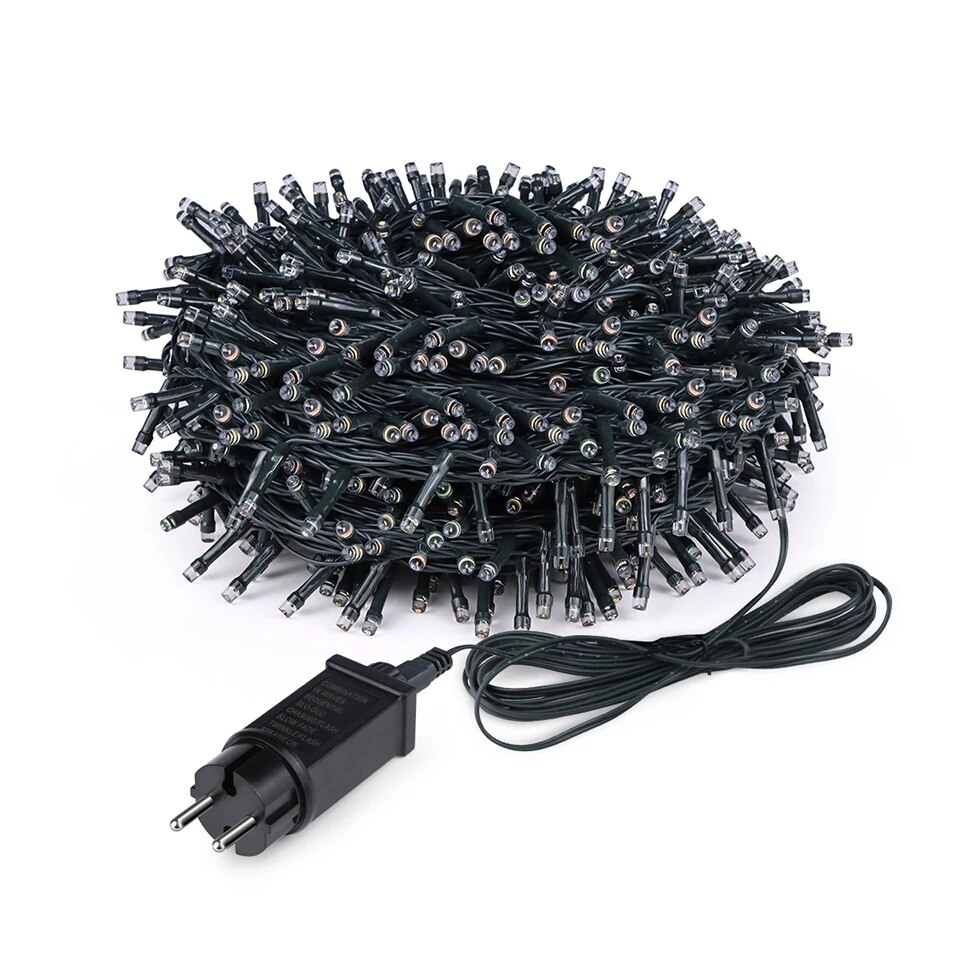 Tegooe 24V Low-Voltage LED Christmas String Lights - IP65 Waterproof Fairy Garland