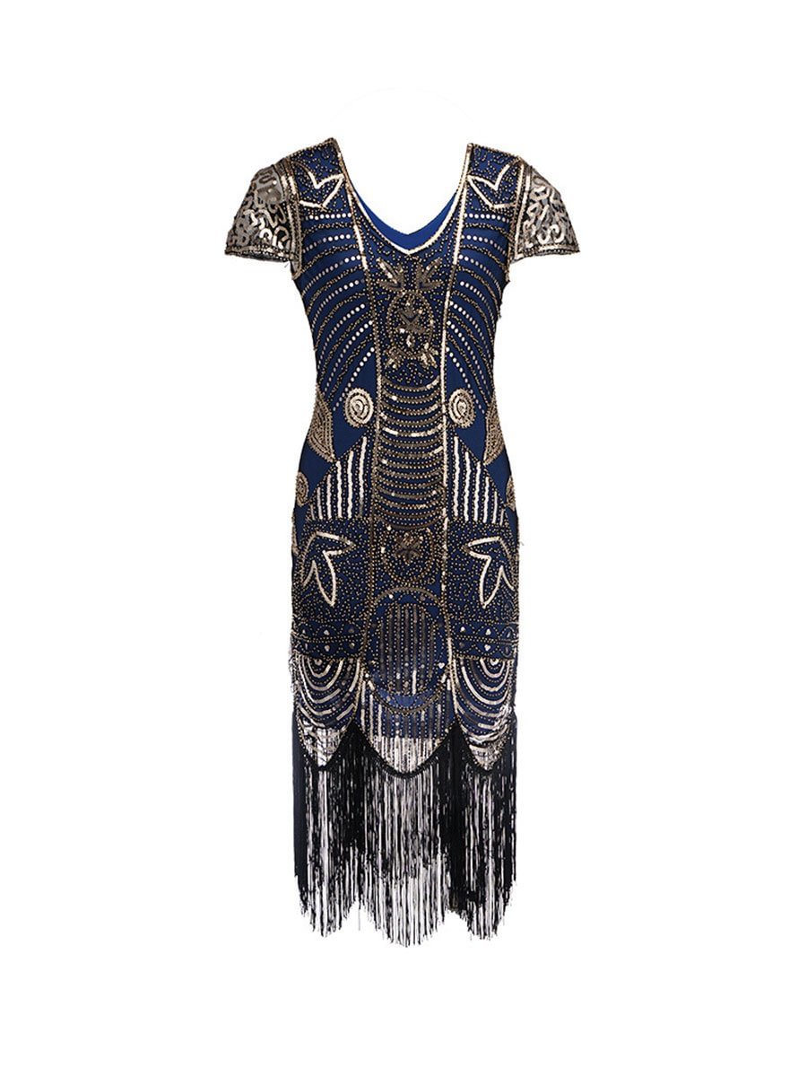 Gatsby Style Dress Vintage Sequined Bodycon Dress