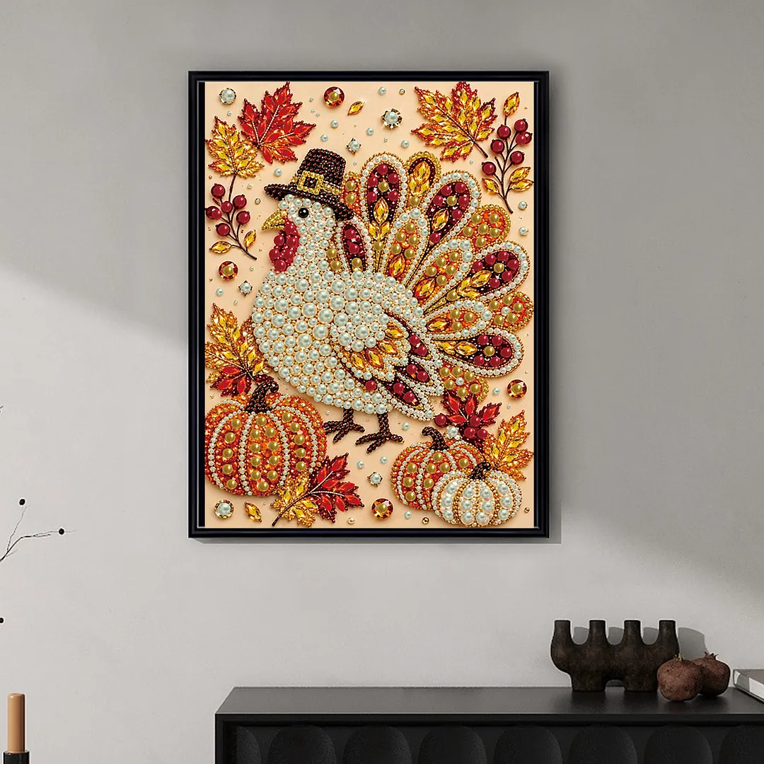 Pearl Painting Kit for Adults Thanksgiving Turkey