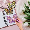 (US Only)10 Pcs Butterfly Special Shaped DIY Diamond Art Coasters Kit Crafts with Holder