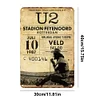 U2 - Vintage Metal Signs - 20*30cm/30*40cm - Music