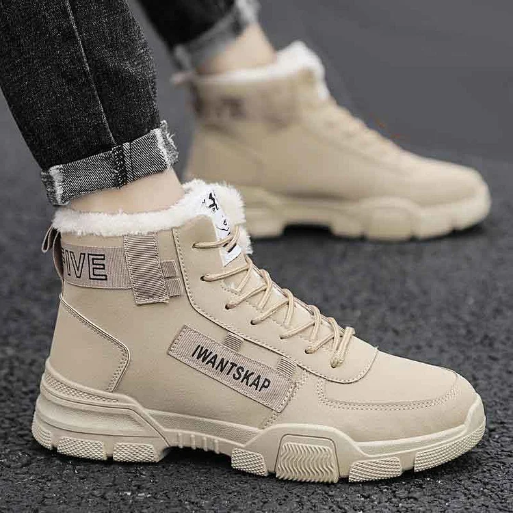 Bottes de neige chaudes avec Lacets