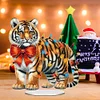 Diamond Painting Acrylic Christmas Tiger Desktop Kits for Home Decor