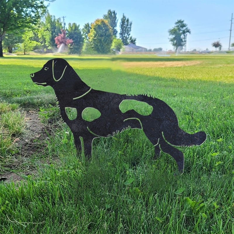 Golden Retriever Metal Silhouette