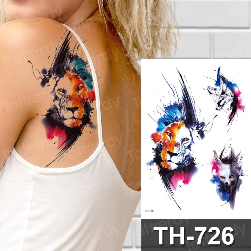 sexy temporary tattoo flower swallow fish tattoo watercolor stretch flower tattoo designs animals waterproof tatoo fake body art