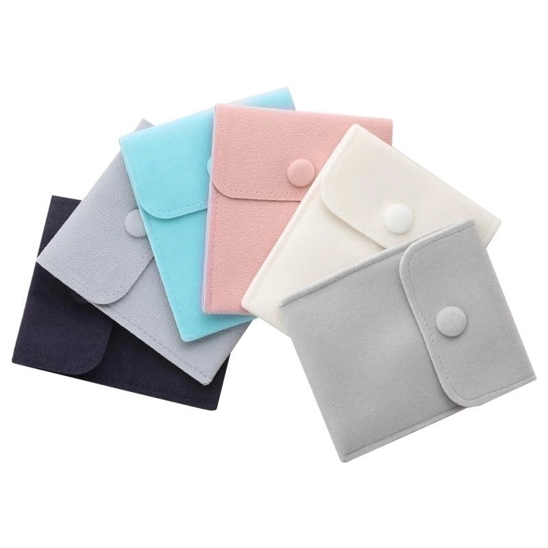 Minimalist Solid Color Cloth Jewelry Packaging Bags