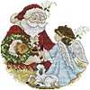 【Limited Stock Sale】Santa Claus And Angel-14CT Stamped Cross Stitch 26*27cm/10.24*10.63in tapestrymarket