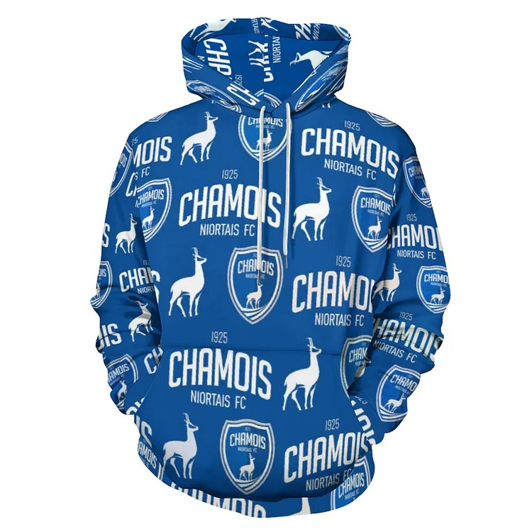 Chamois Niortais F.C. Unisexe Pullover Sweat-Shirt À Capuche Oversize Streetwear Hip Hop