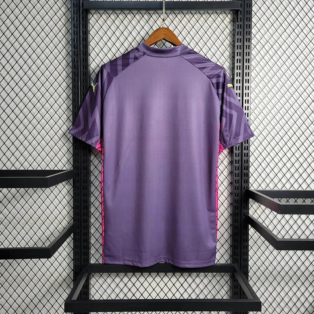 2023/2024 Manchester City Goalkeeper Purple Football Shirt 1:1 Thai Quality