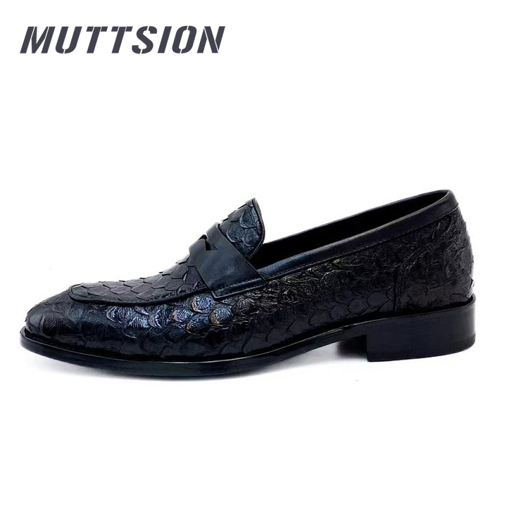MUTTSION  Goodyear Business Casual Loafers| Python Shoe MUTTSION.COM MUTTSION