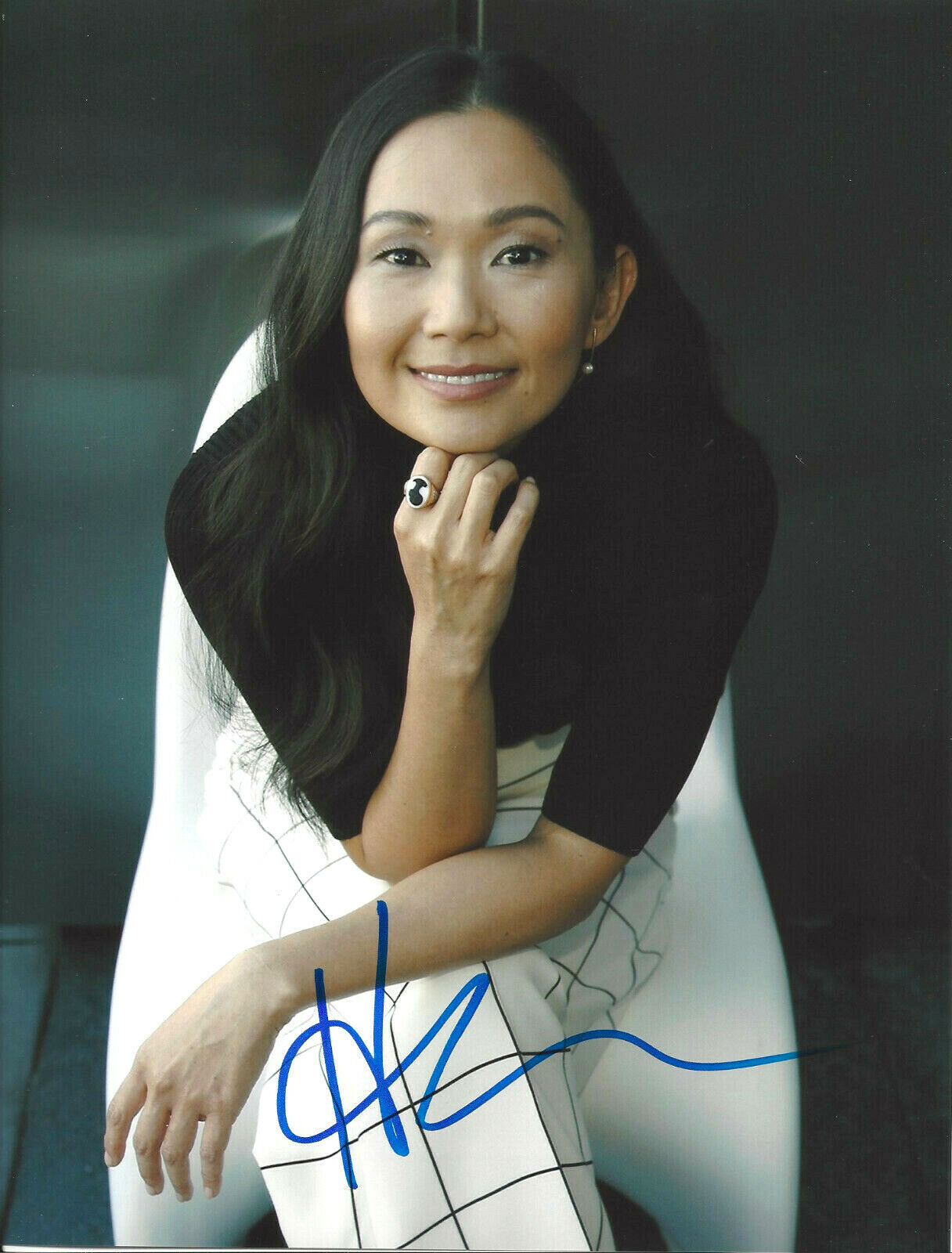 HONG CHAU SIGNED AUTHENTIC 'DOWNSIZING' 8x10 Photo Poster painting B w/COA ACTRESS PROOF