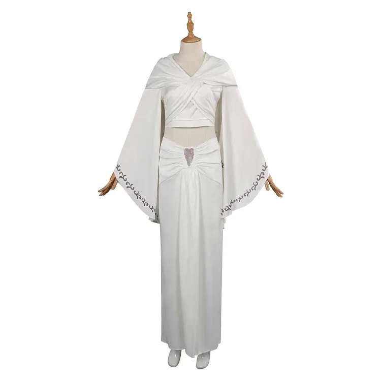 The Last Jedi Leia White Outfits Set Cosplay Costume Halloween Carnival Suit