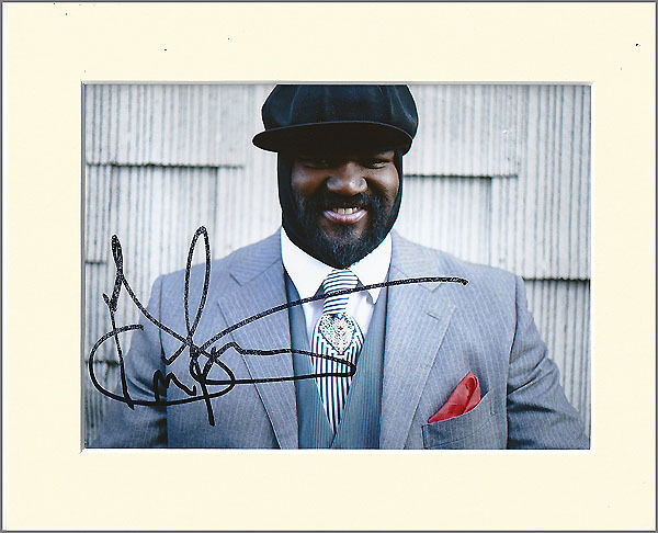 GREGORY PORTER PP 8x10 MOUNTED SIGNED AUTOGRAPH Photo Poster painting