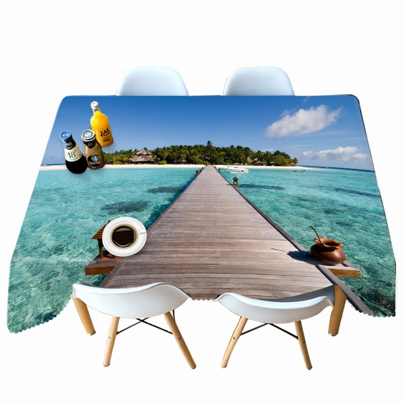 

Bamboo Bridge - 3D Tablecloth, 140*210cm, 501 Original