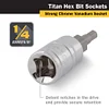 Titan 15603 1/4-Inch Drive x 3mm Hex Bit Socket