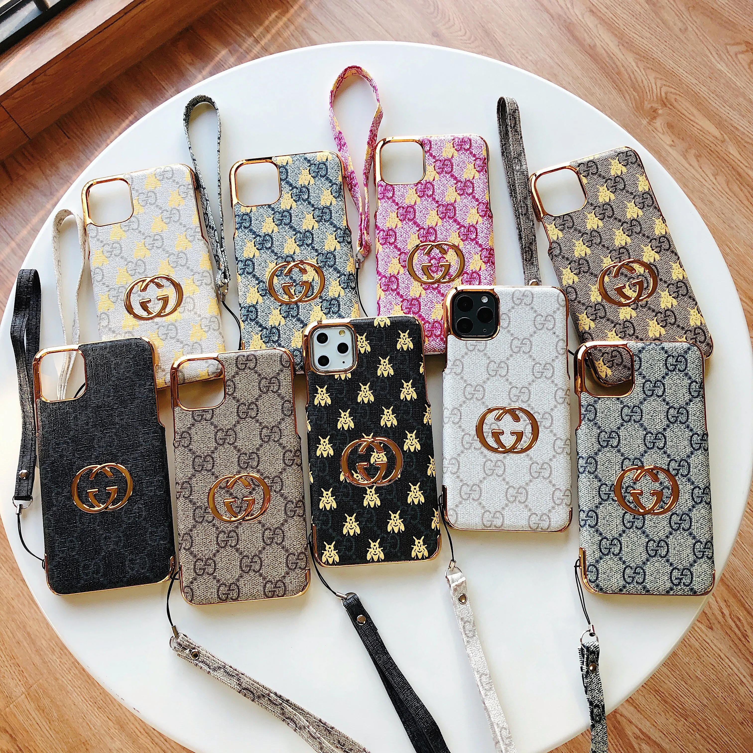 Gucci Electroplated Ophidia GG Leather With Elegant Bracelet Apple iPhone Case