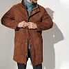 Men's Outdoor Mid-Length Double Layer Woolen Coat Jacket by Inlyline