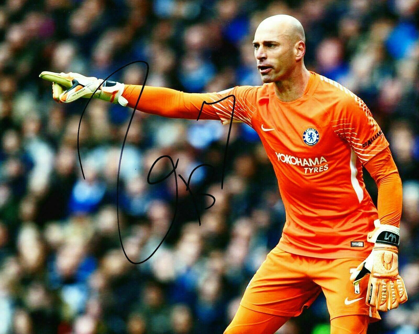 Willy Caballero Signed 10X8 Photo Poster painting Chelsea F.C. AFTAL COA (1168)