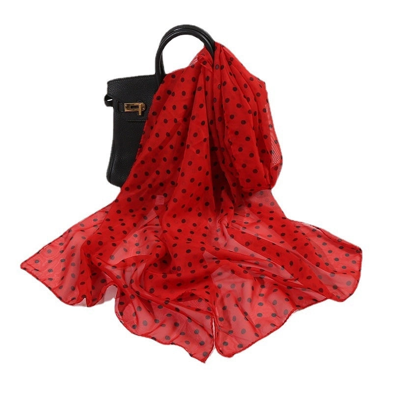 Sand Scarf Summer Small Scarf Dual-use Korean Style Small Scarf Classic Leopard Chiffon Scarf Women Thin Shawl
