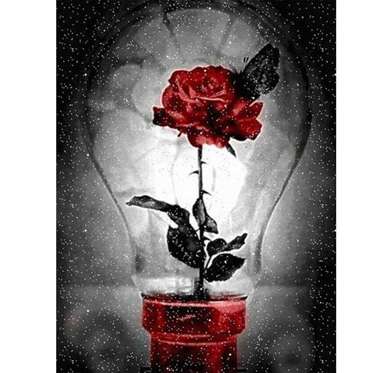 (Multi-Taille) Rose de la Saint-Valentin - Complète Rond / Carré Peinture au Diamant 30*40cm/40*50cm