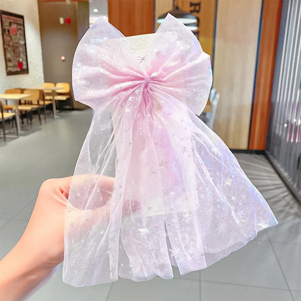 New Girls Beautiful Chiffon Bow Print Flower Strawberry Hairpins Headband Kids Sweet Hair Decorate Clip Fashion Hair Accessories