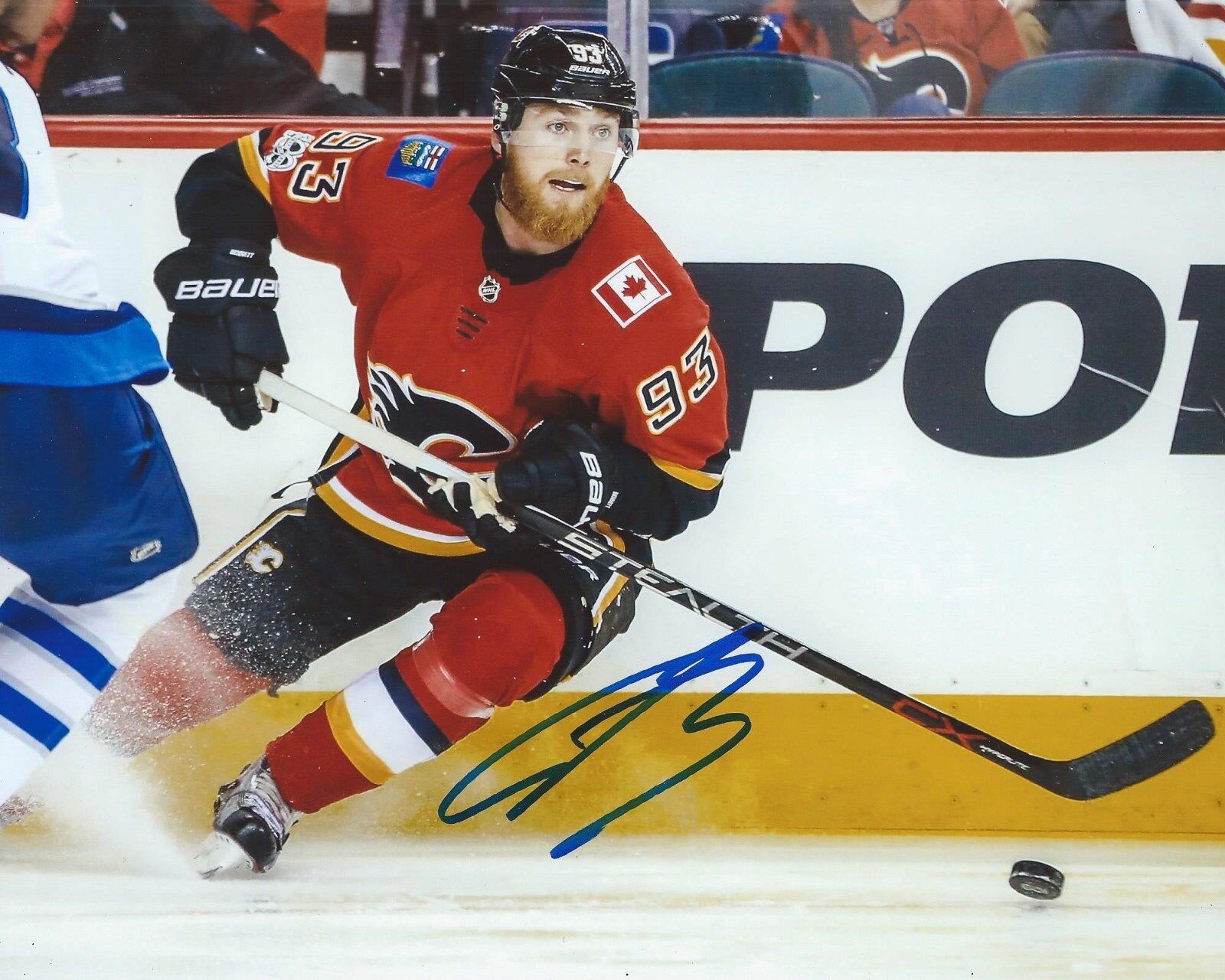 Sam Bennett Signed 8x10 Photo Poster painting Calgary Flames Autographed COA D