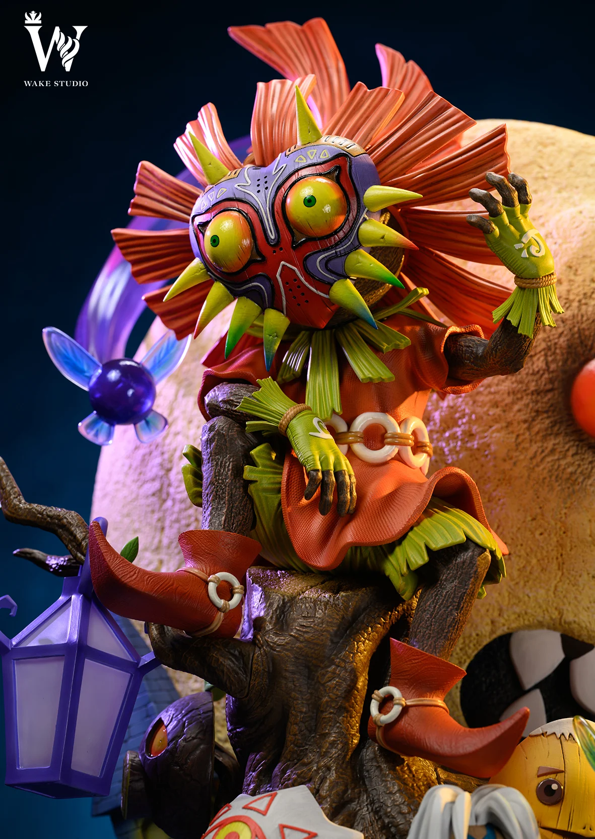 1/4 Scale Skull Kid with LED - The Legend of Zelda Resin
