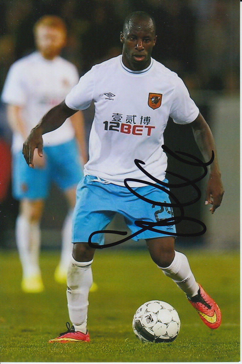 HULL CITY HAND SIGNED SONE ALUKO 6X4 Photo Poster painting 1.