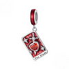 Tarot Card Pendant Charm for Bracelet and Necklace 925 Sterling Silver