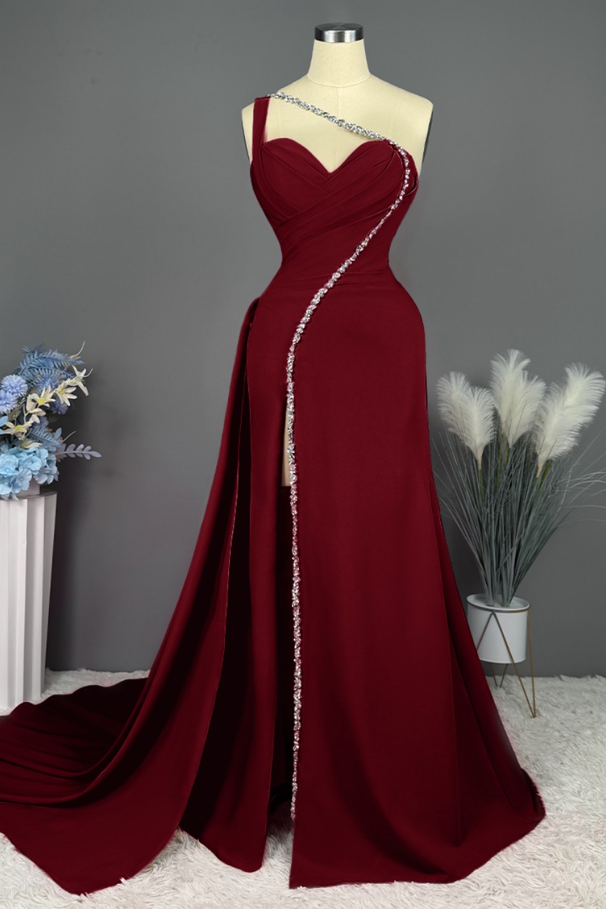  Retro Sexy Sweetheart Prom Dress High Slit Sleeveless With Sequins | Risias