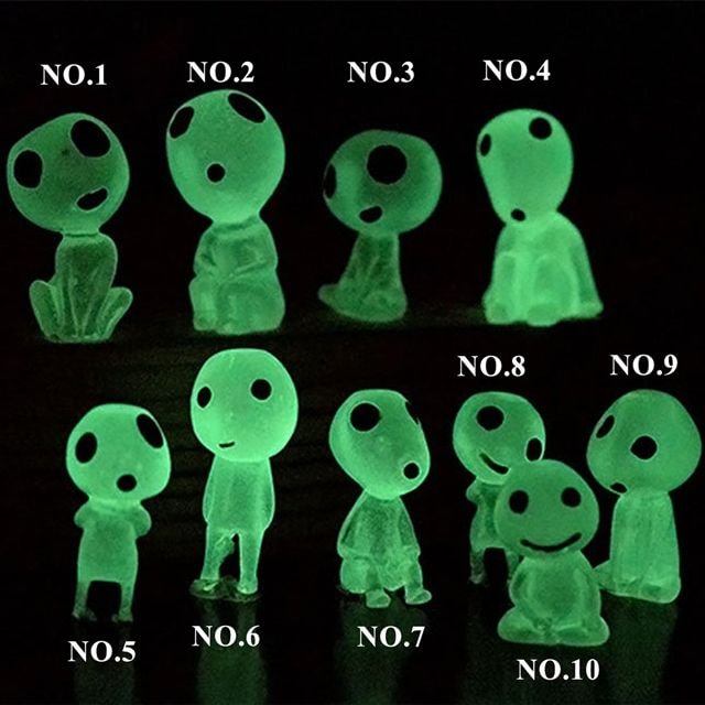 luminous garden ghost figurines