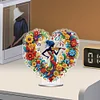 Diamond Painting Acrylic Heart Girl Diamond Painting Desktop Ornaments for Home