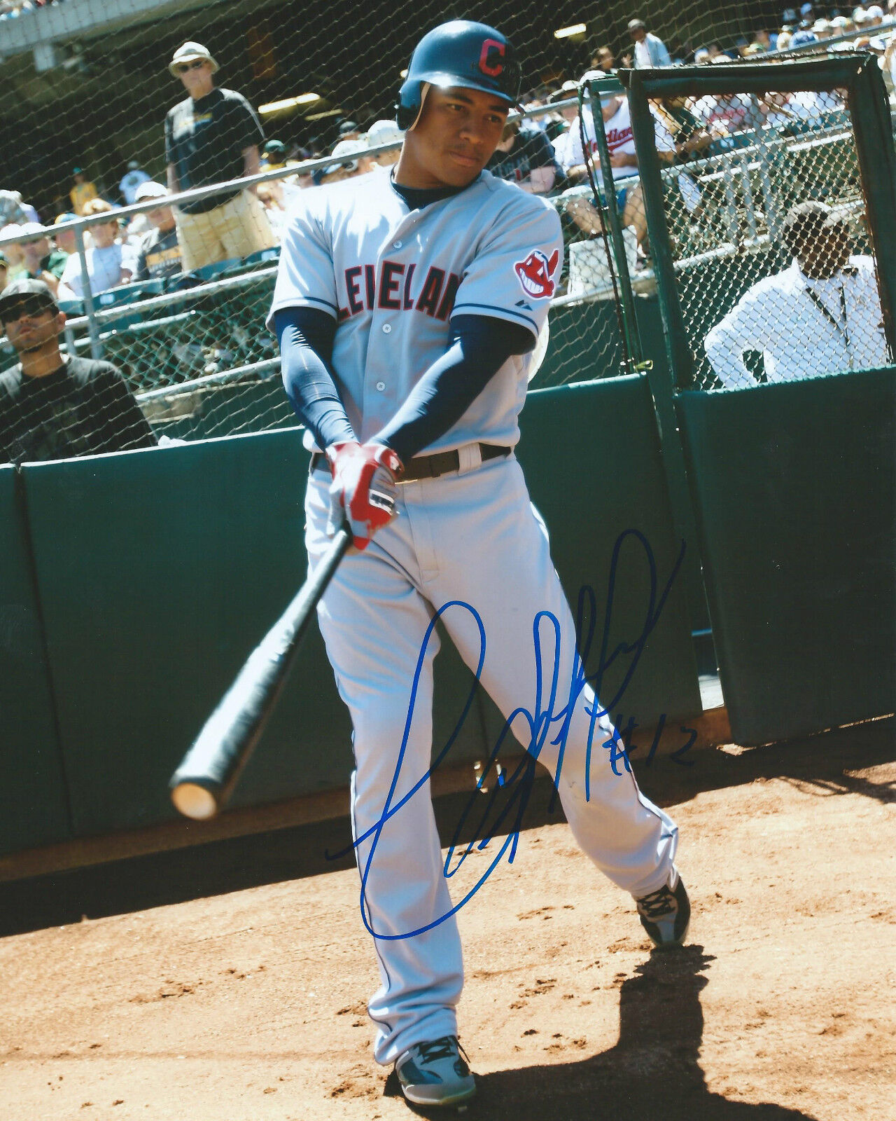 **GFA Cleveland Indians *EZEQUIEL CARRERA* Signed 8x10 Photo Poster painting E4 COA**